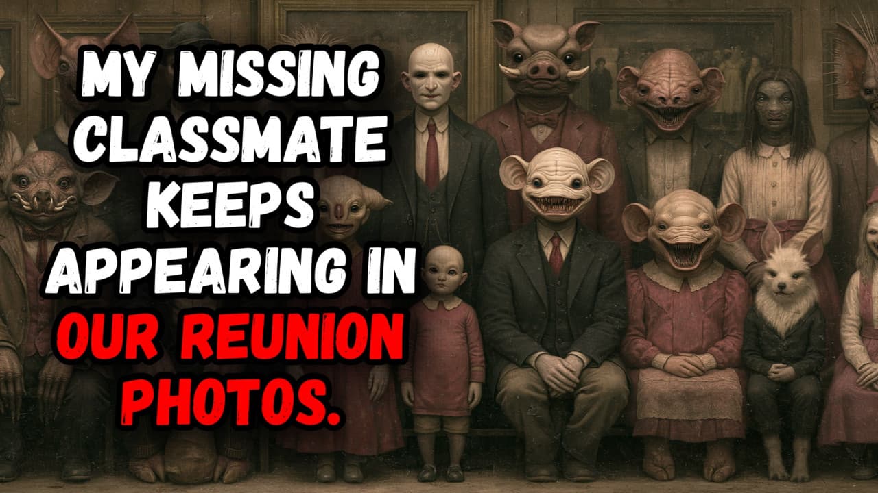Still from My Missing Classmate Keeps Appearing in Our Reunion Photos.