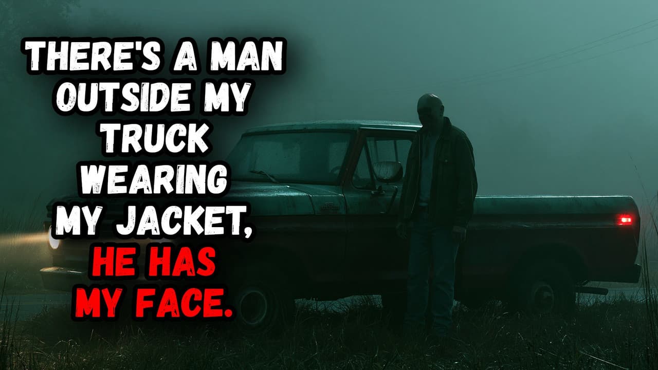 Still from There's A Man Outside My Truck Wearing My Jacket, He Has My Face.