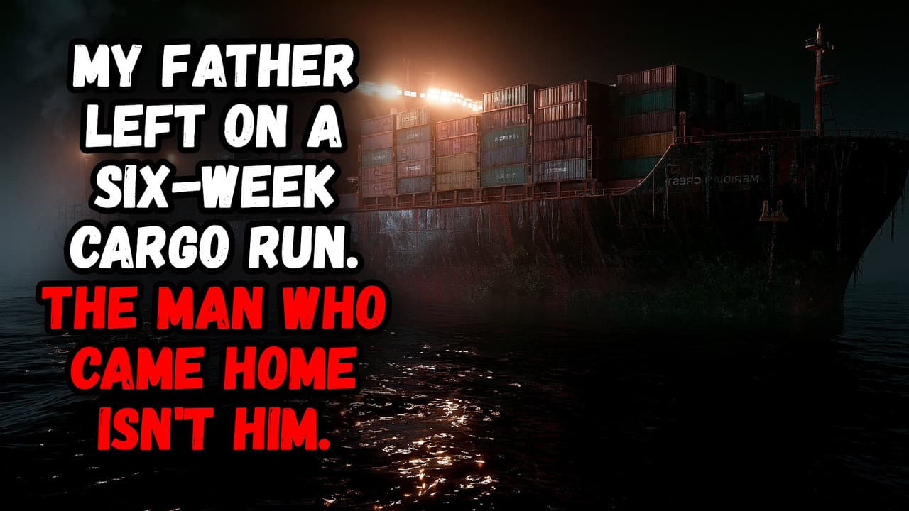 Still from My Father Left on a Six-Week Cargo Run. The Man Who Came Home Isn't Him.