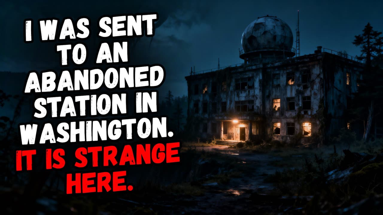 Still from I Was Sent to an Abandoned Station in Washington. It is Strange Here.