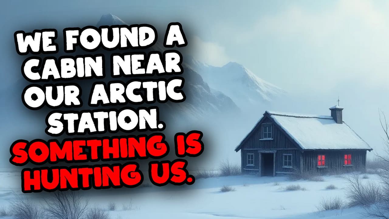 Still from We Found a Cabin Near our Arctic Station. Something is Hunting us.