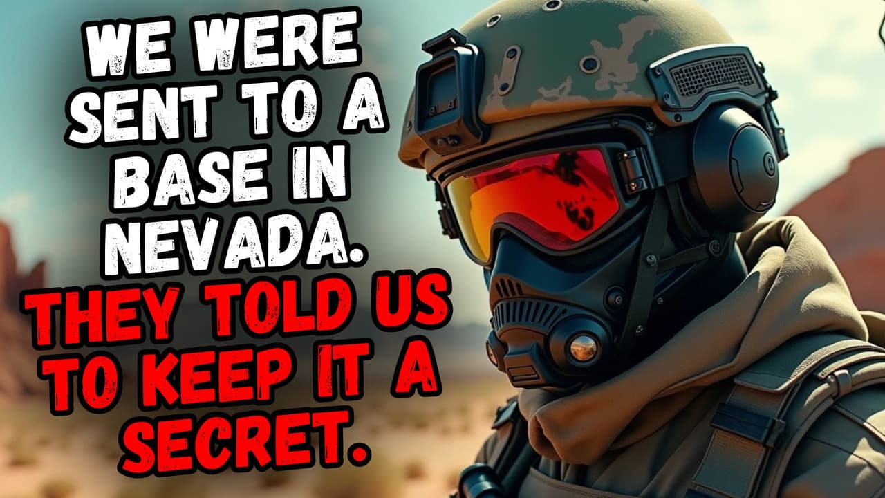 Still from We Were Sent to a Base in Nevada. They Told Us To Keep It A Secret.