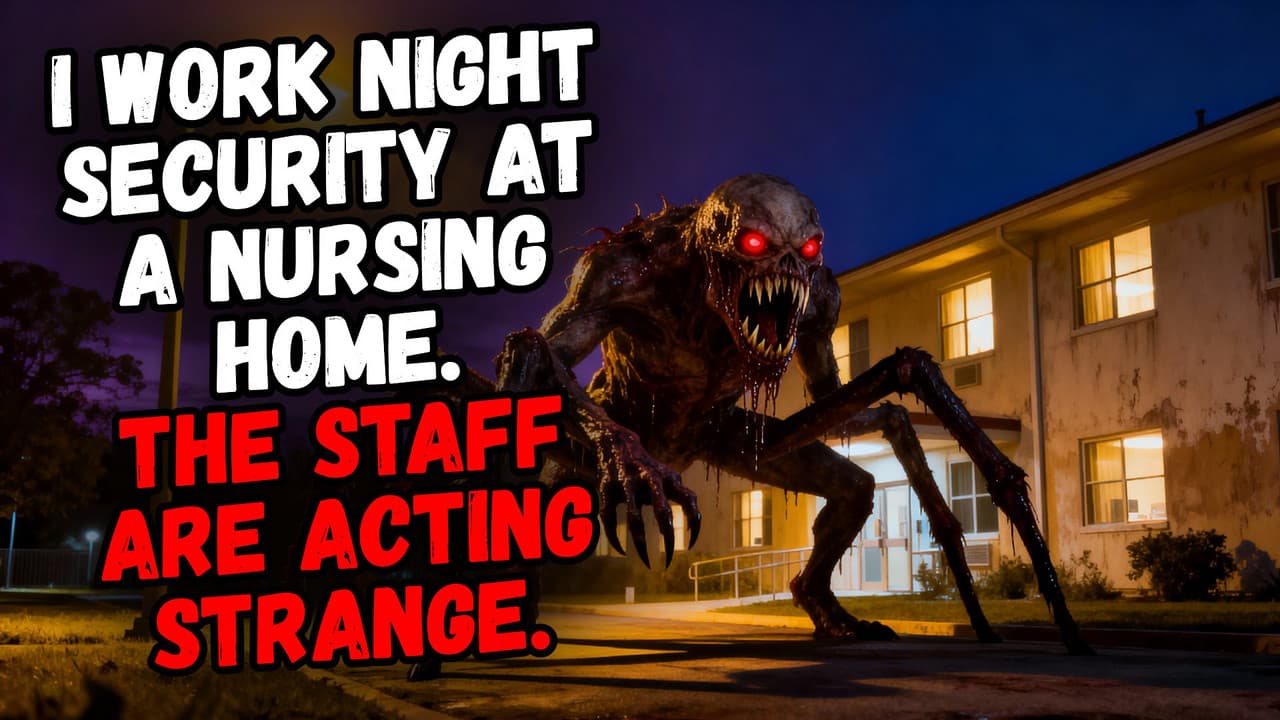 Still from I Work Night Security at a Nursing Home. The Staff Are Acting Strange.