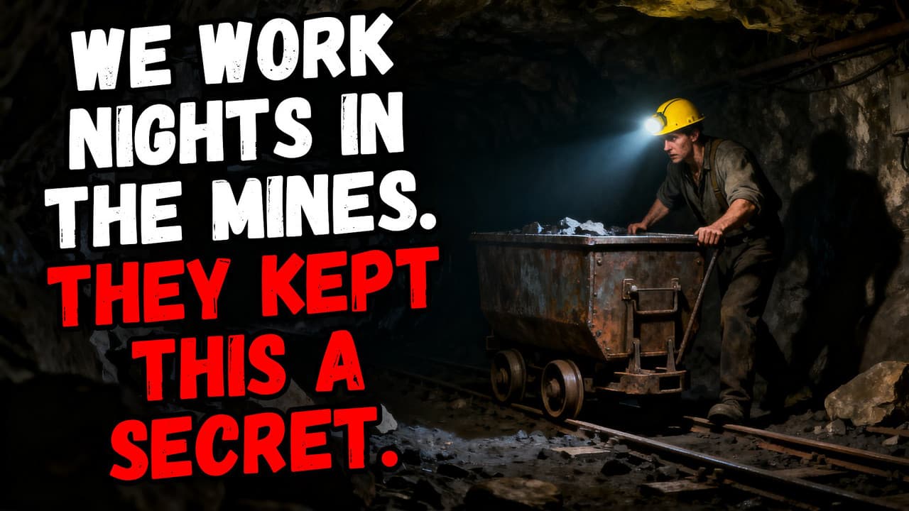 Still from We Work Nights in a Horrifying Mine. They Kept This a Secret.