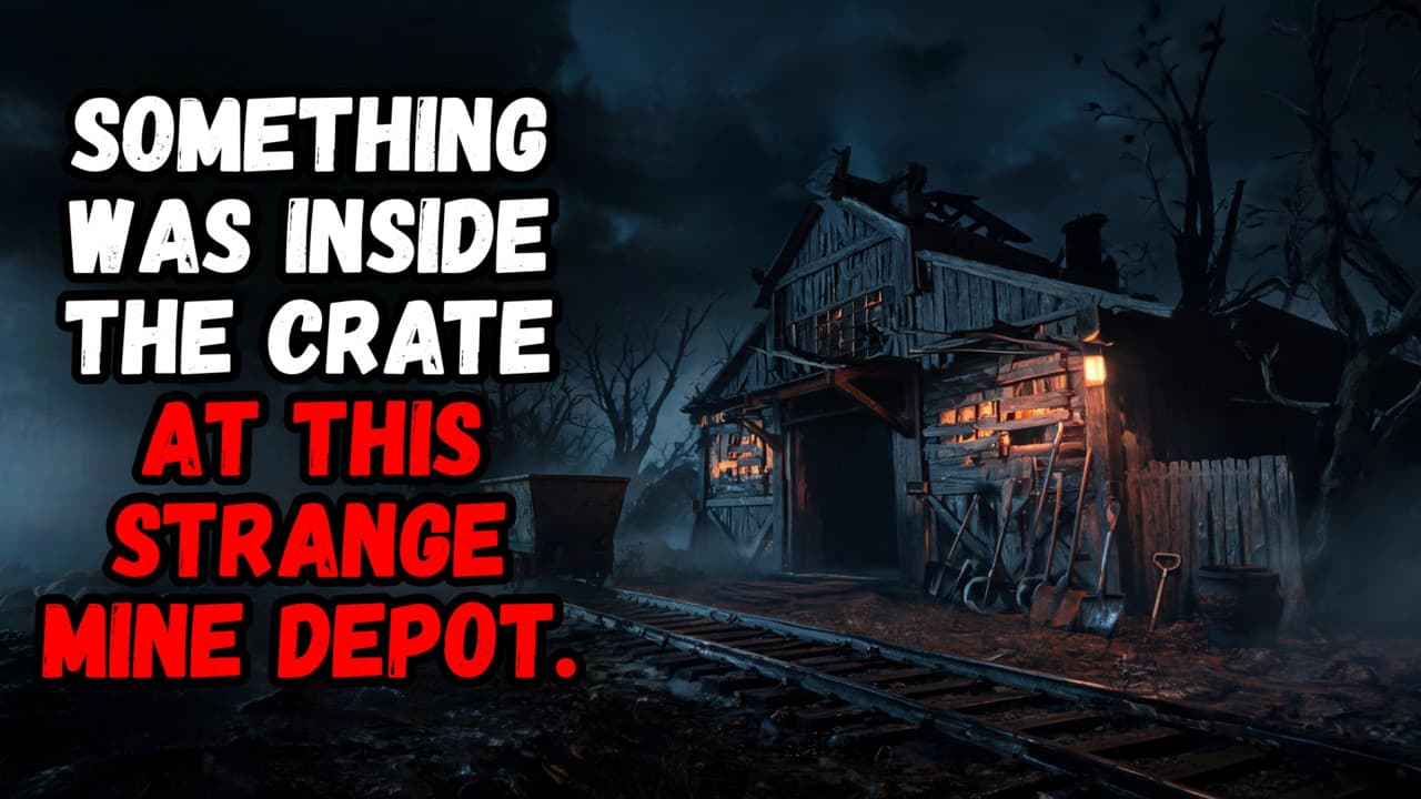 Still from Something Was Inside the Crate at This Strange Mine Depot.
