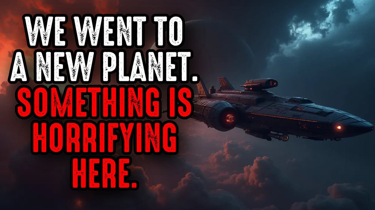 Still from We Went to a New Planet. Something is Horrifying Here.
