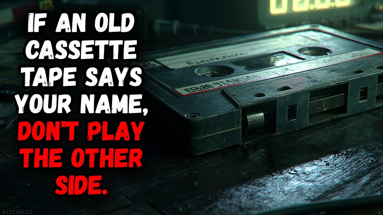 Still from If An Old Cassette Tape Says Your Name, Don't Play The Other Side.
