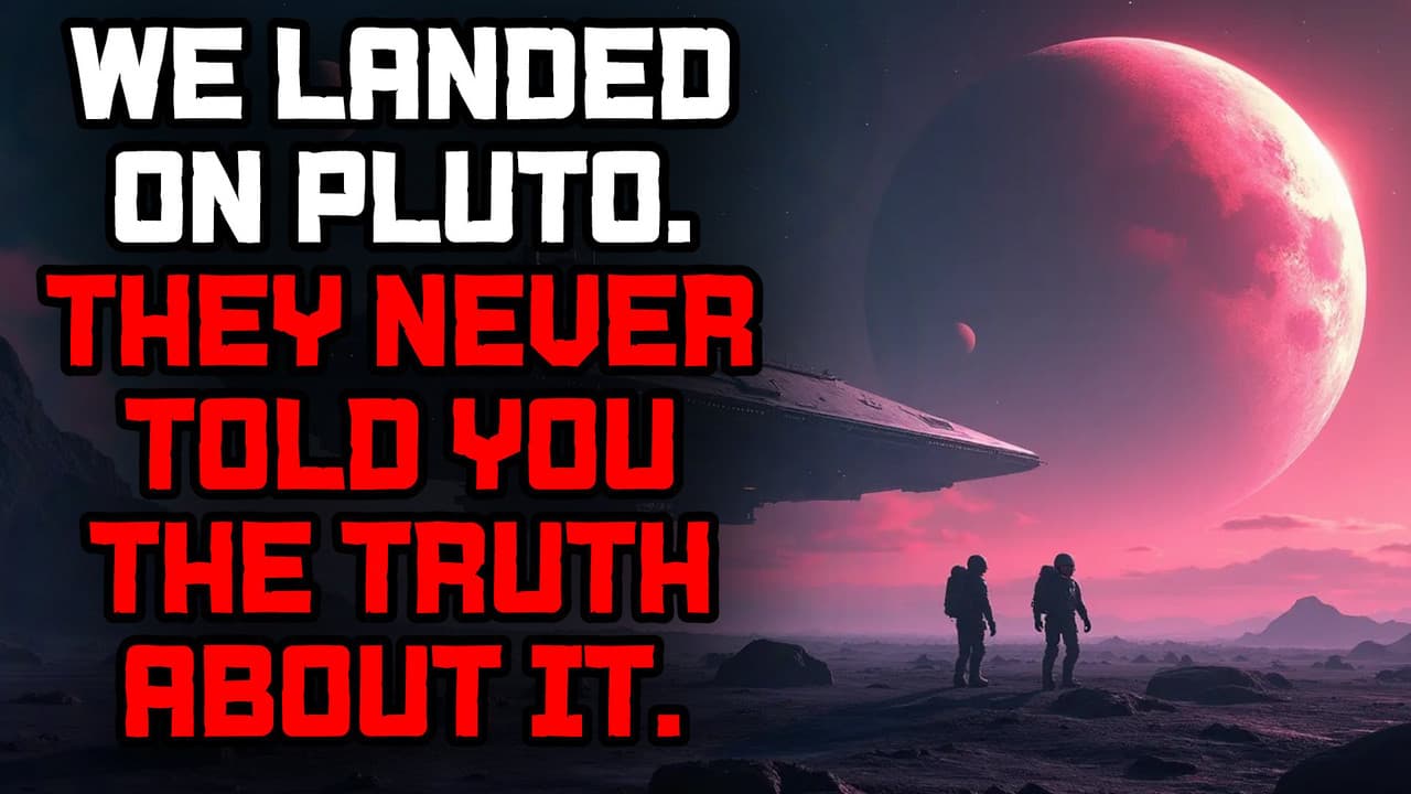 Still from We Landed on Pluto. They Never Told You The Truth About It.