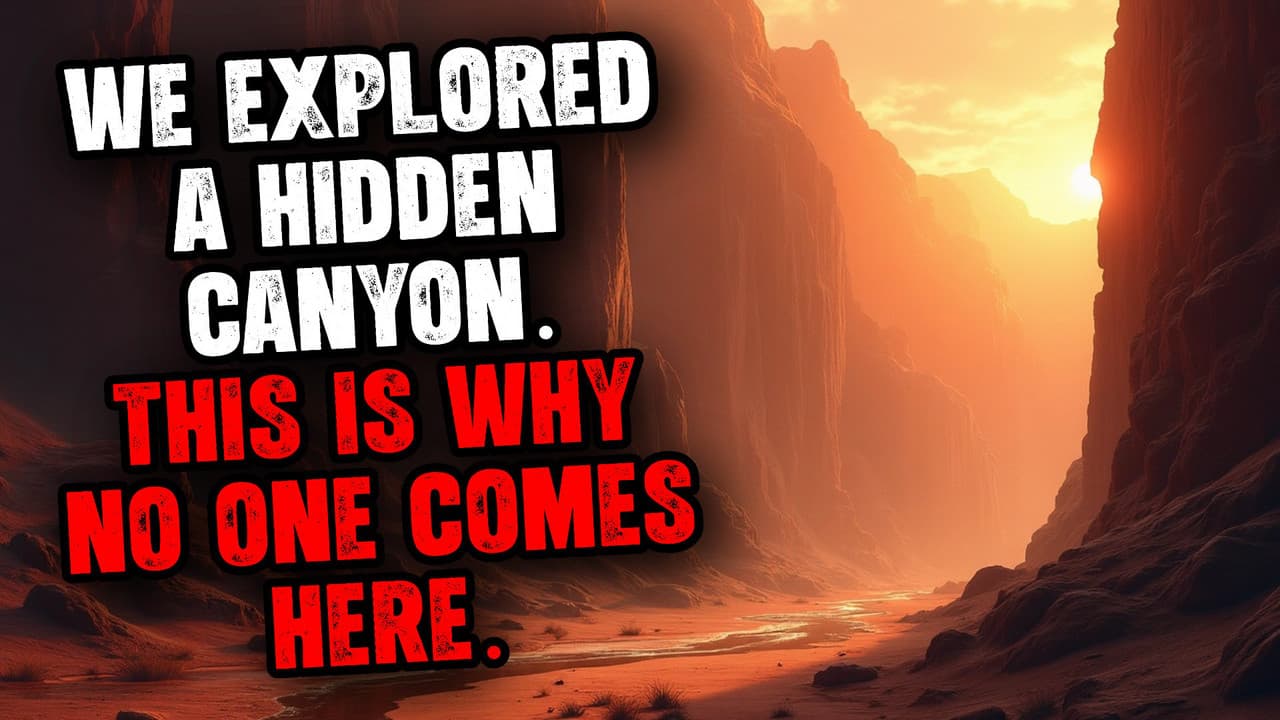Still from We Explored a Hidden Canyon. This is Why No One Comes Here.
