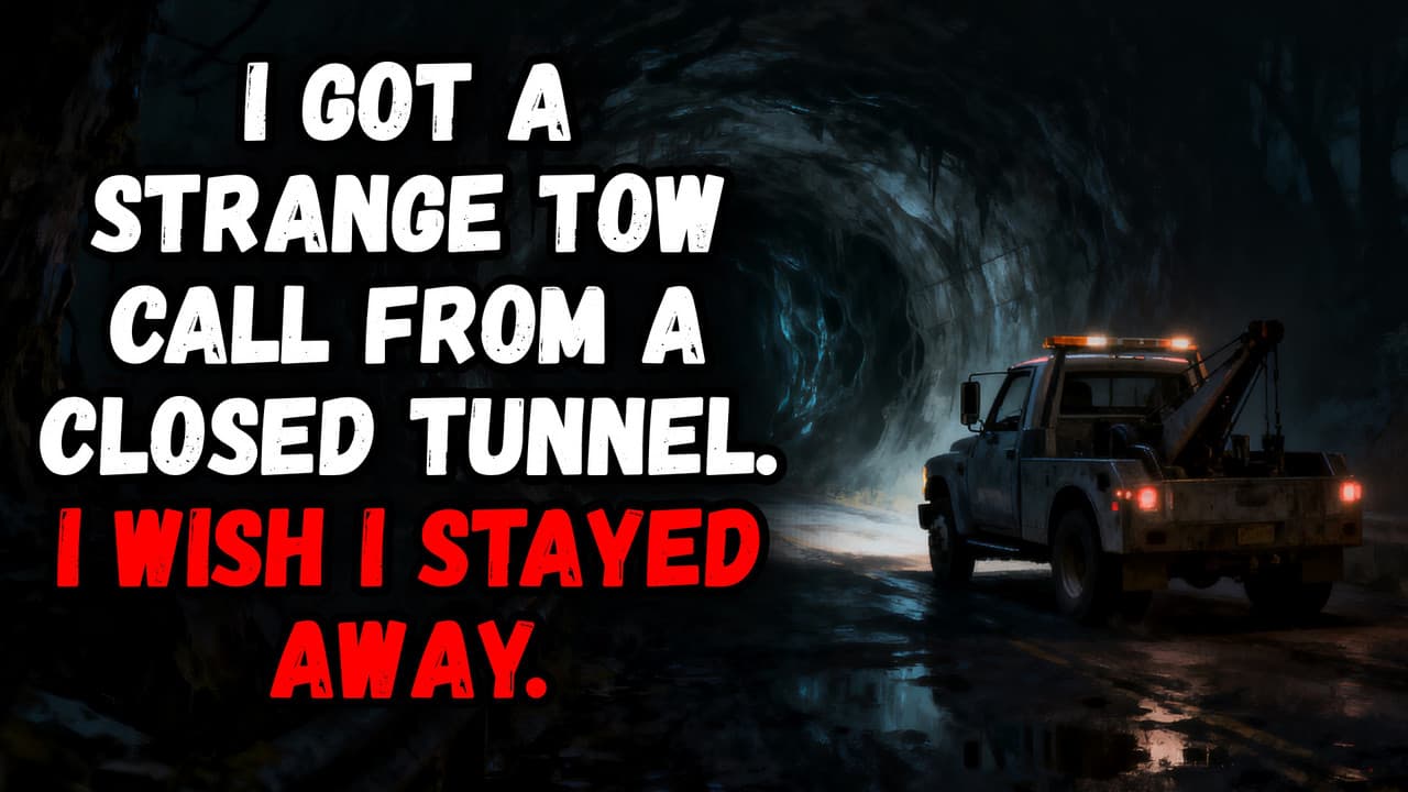 Still from I Got A Strange Tow Call From A Closed Tunnel. I Wish I Stayed Away.