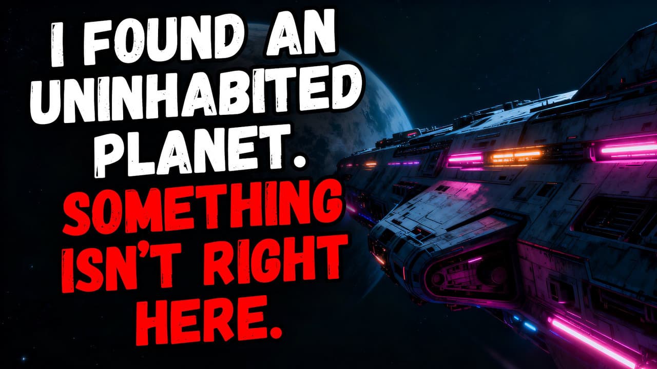 Still from I Found an Uninhabited Planet. Something Isn’t Right Here.