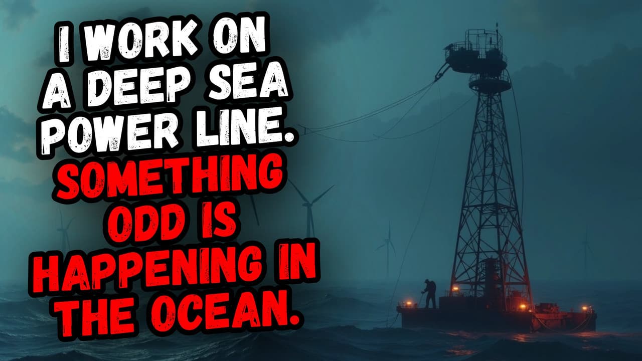 Still from I Work on a Deep Sea Power Line. Something Odd is Happening in the Ocean.