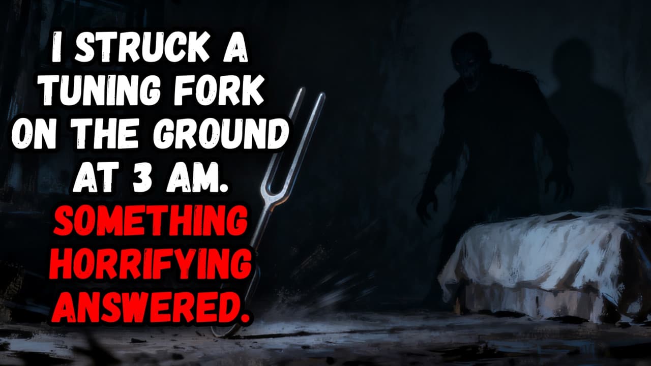 Still from I Struck a Tuning Fork on the Ground at 3 AM. Something Horrifying Answered.