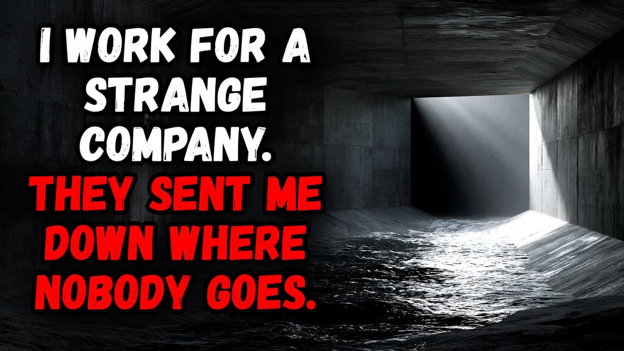 Still from I Work for a Strange Company. They Sent me Down Where Nobody Goes.
