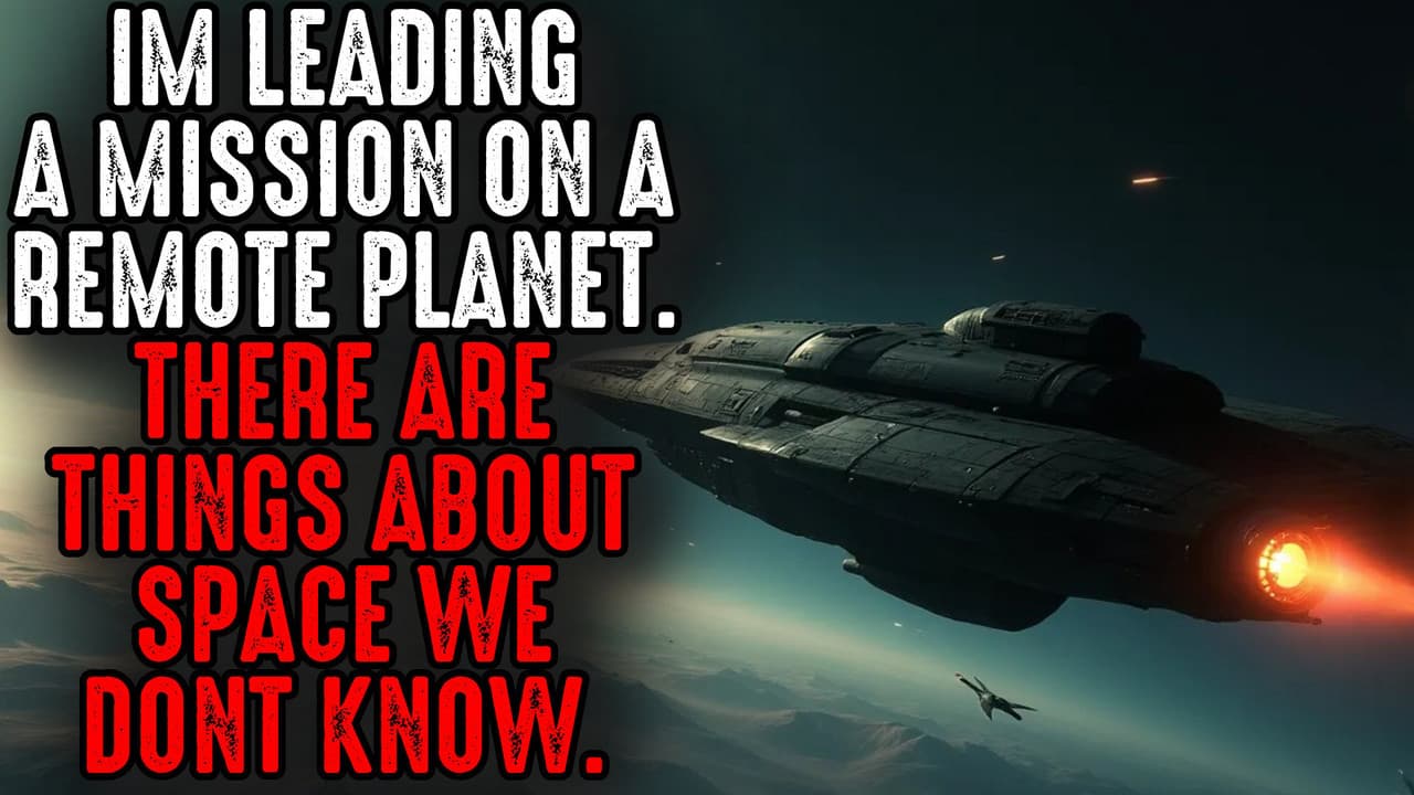 Still from I'm Leading a Mission on a Remote Planet. There Are Things About Space We Don't Know.
