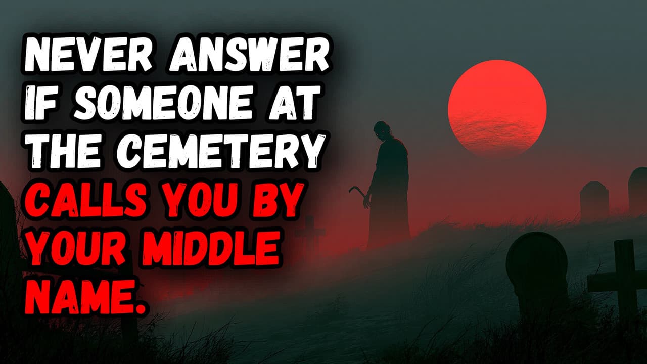 Still from Never Answer If Someone At The Cemetery Calls You By Your Middle Name.