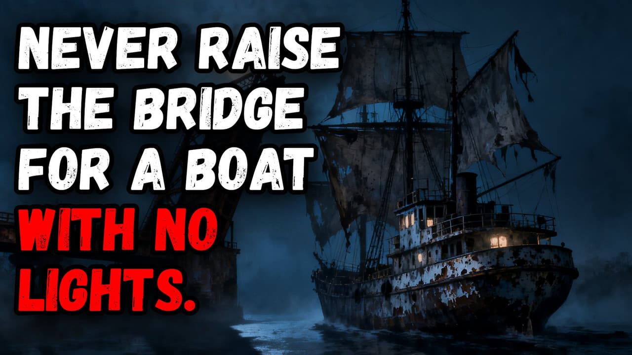 Still from Never Raise the Bridge for a Boat with No Lights.