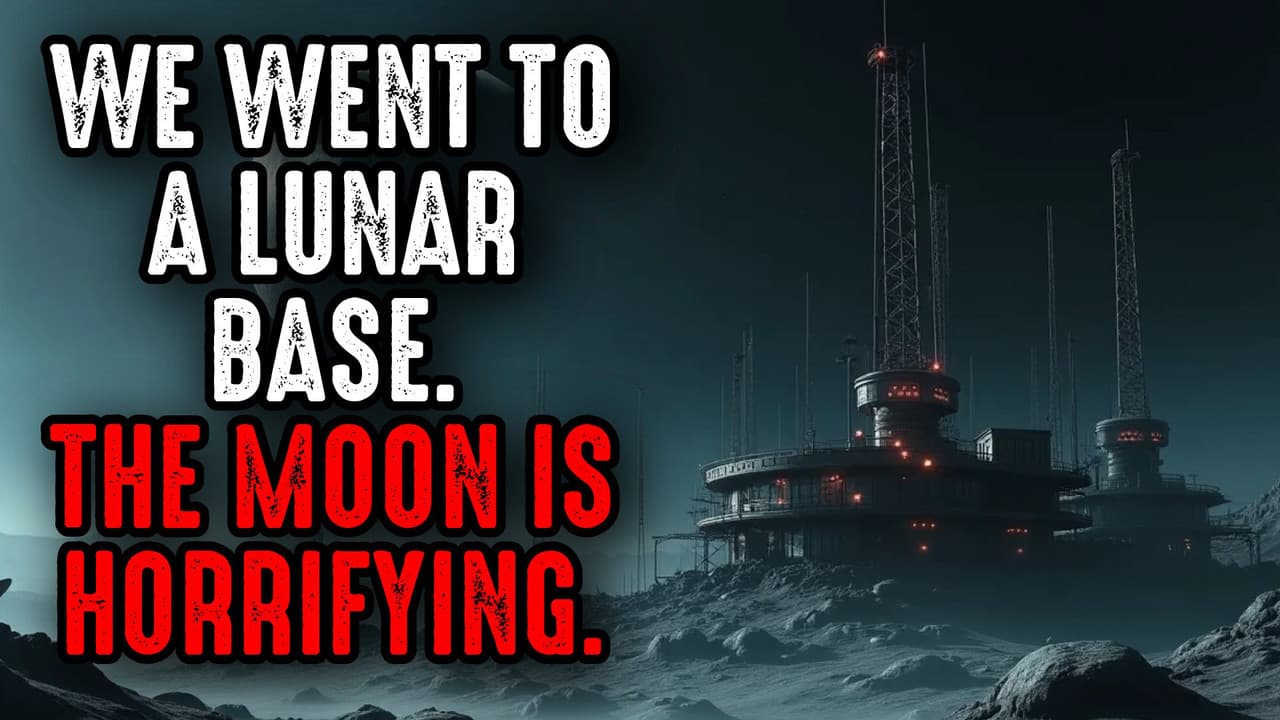 Still from We Went to a Lunar Base. The Moon is Horrifying.
