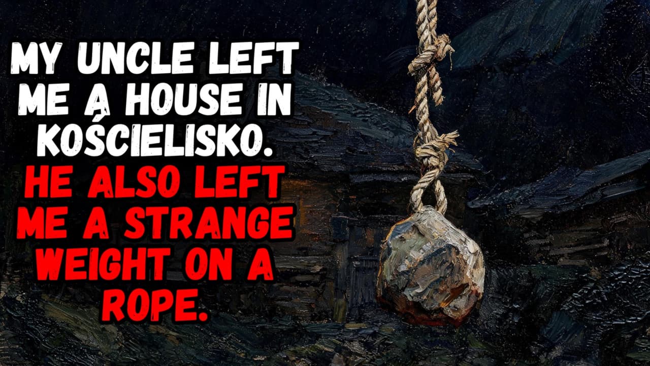 Still from My Uncle Left Me A House In Kościelisko. He Also Left Me A STRANGE Weight On A Rope.