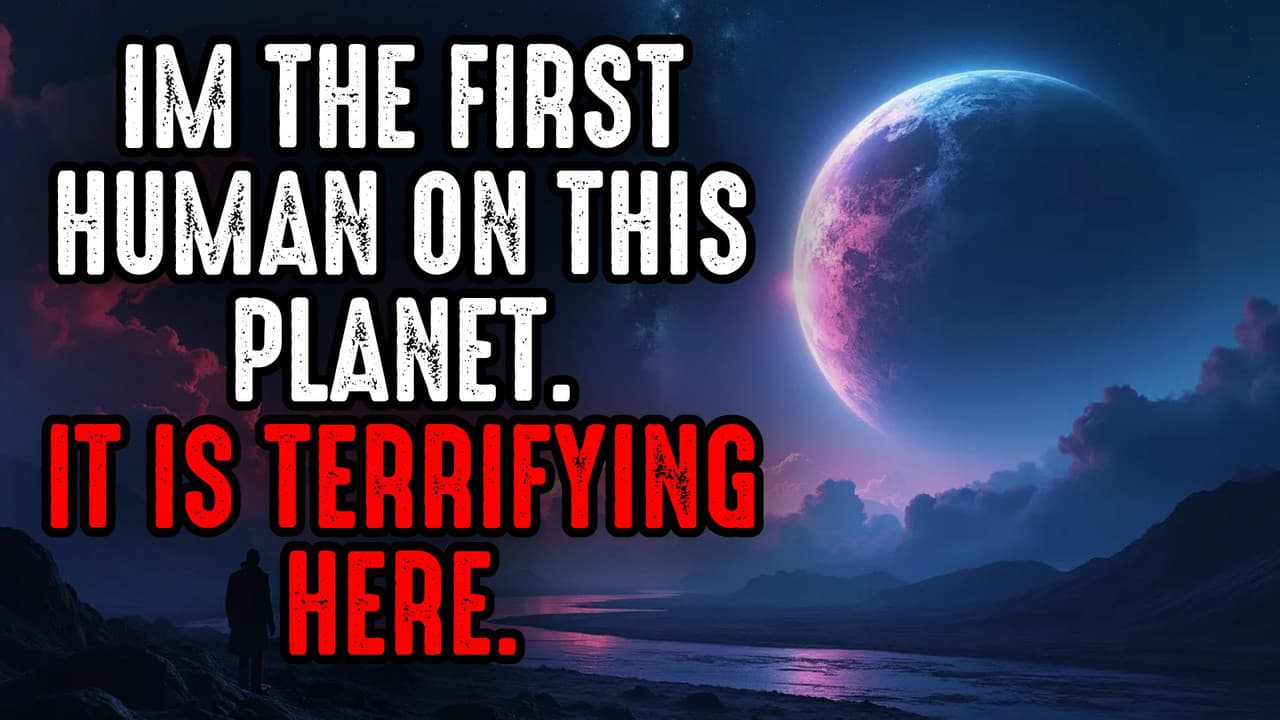 Still from I'm the First Human on this Planet. It is Terrifying Here.