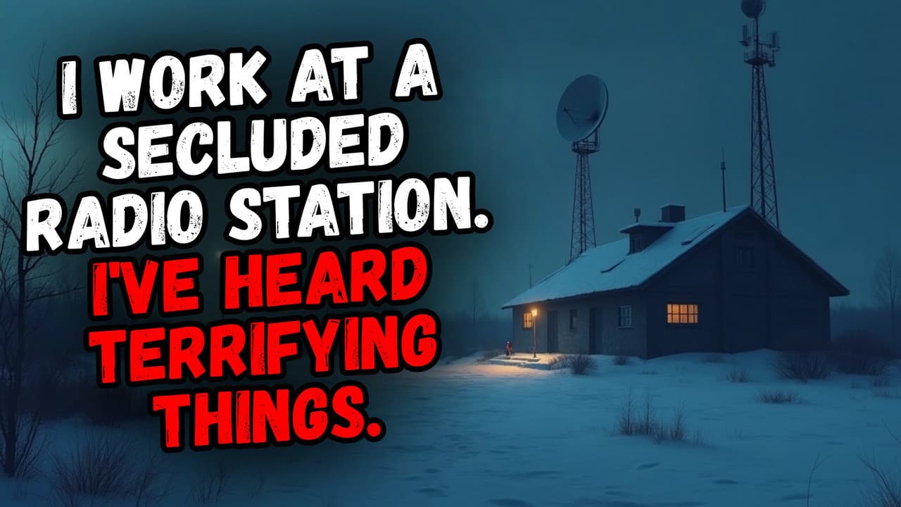 Still from I Work at a Secluded Radio Station. I've Heard Terrifying Things.