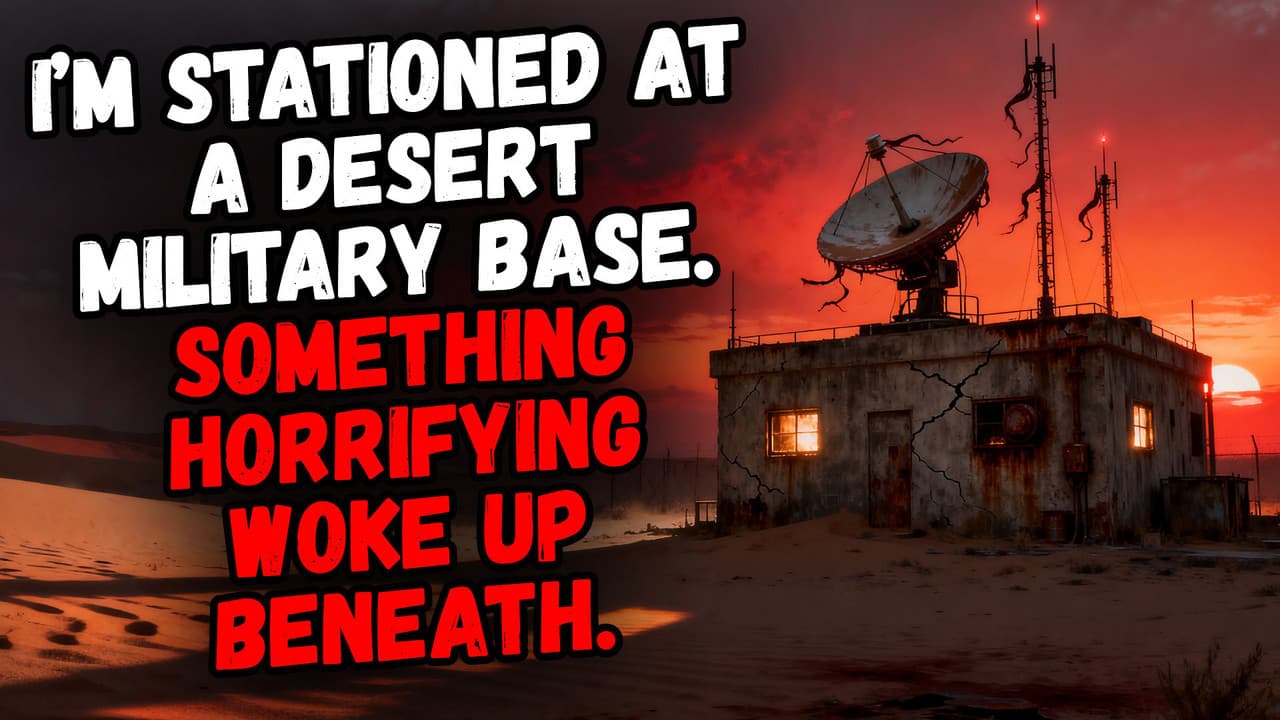Still from I’m Stationed at a Desert Base. Something Horrifying Woke Up Beneath.
