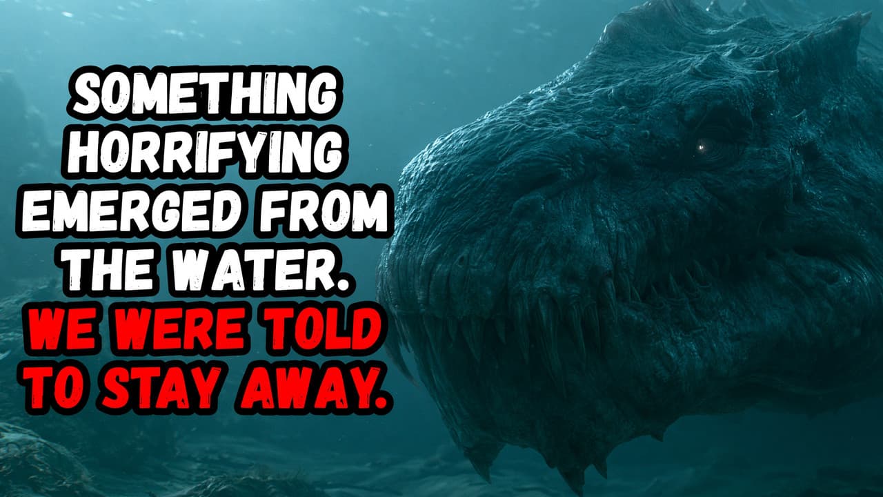 Still from Something Horrifying Emerged From the Water. We Were Told to Stay Away.