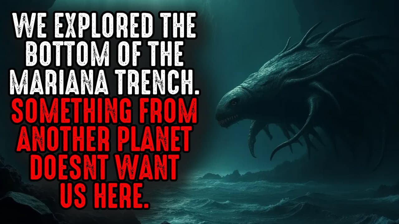 Still from We Explored the Bottom of the Mariana Trench. Something From Another Planet Doesn't Want us Here.