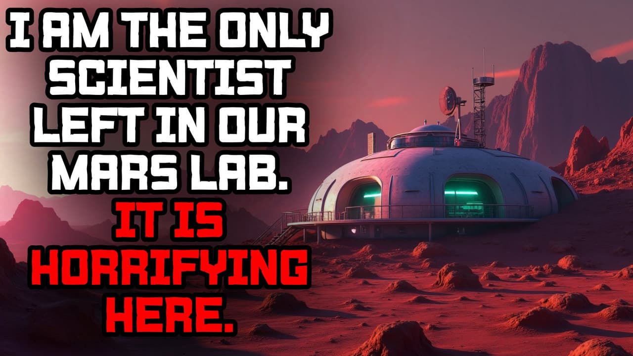 Still from I Am the Only Scientist Left in Our Mars Lab. It is Horrifying Here.