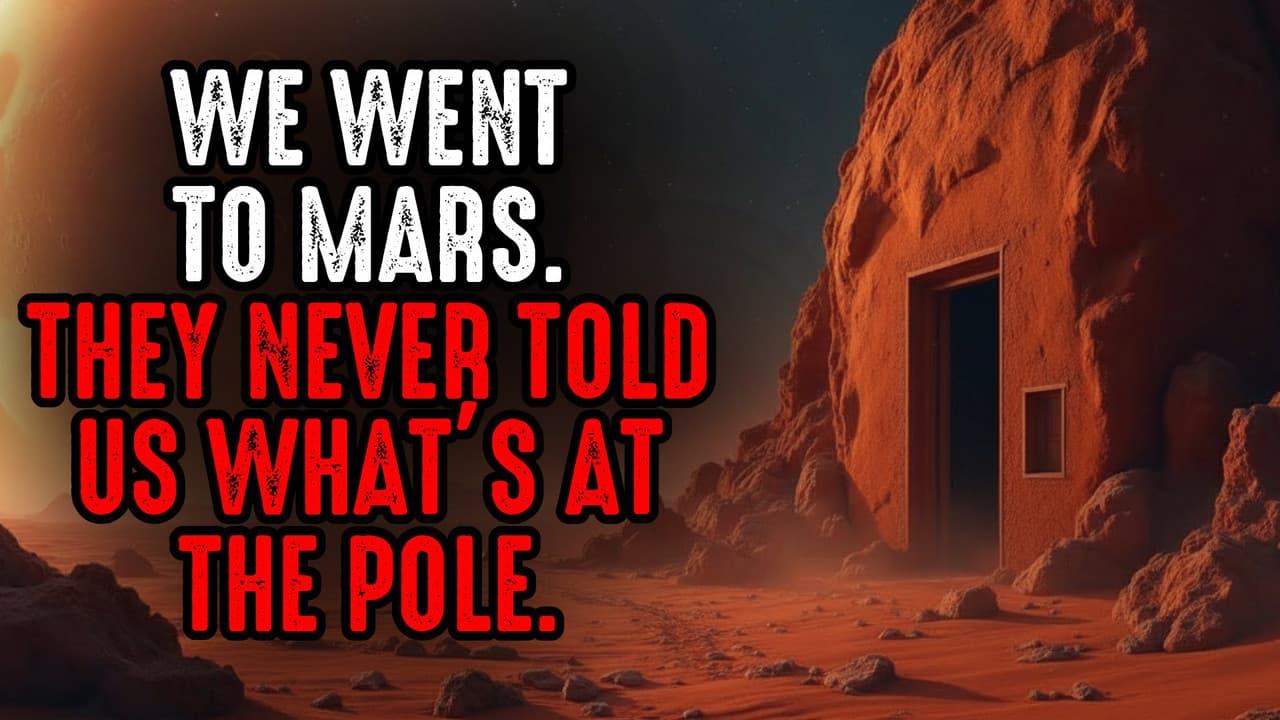 Still from We Went to Mars. They Never Told us What's at the Pole.