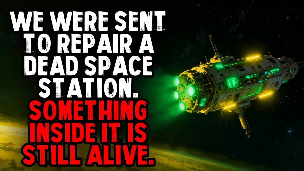 Still from We Were Sent to Repair a Dead Space Station. Something Inside It Is Still Alive.