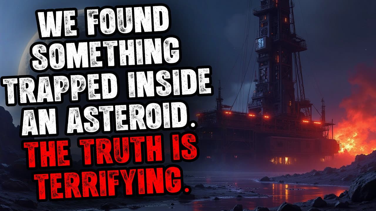 Still from We Found Something Trapped Inside an Asteroid. The Truth is Terrifying.