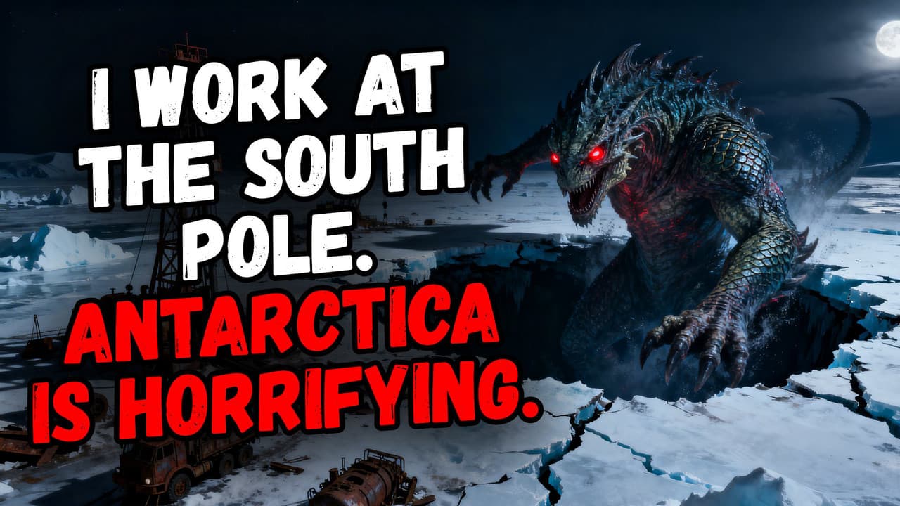 Still from I Work at the South Pole. Antarctica is Horrifying.