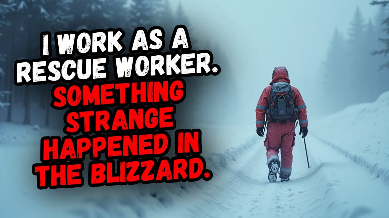 Still from I Work as a Rescue Worker. Something Strange Happened in the Blizzard.