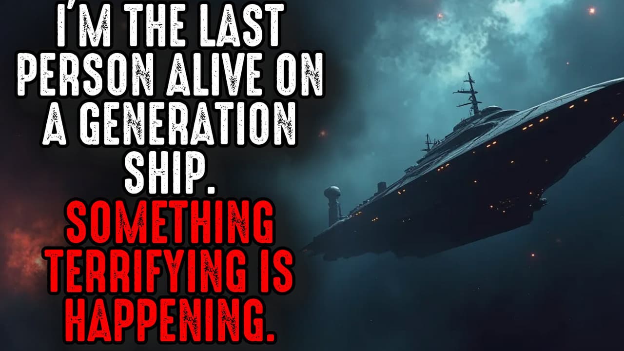 Still from I'm the Last Person Alive on a Generation Ship. Something Terrifying is Happening.
