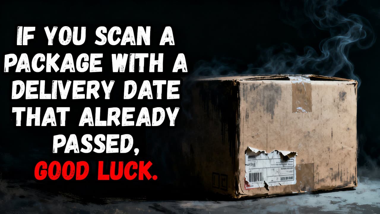 Still from If You Scan a Package with a Delivery Date That Already Passed, Good Luck.