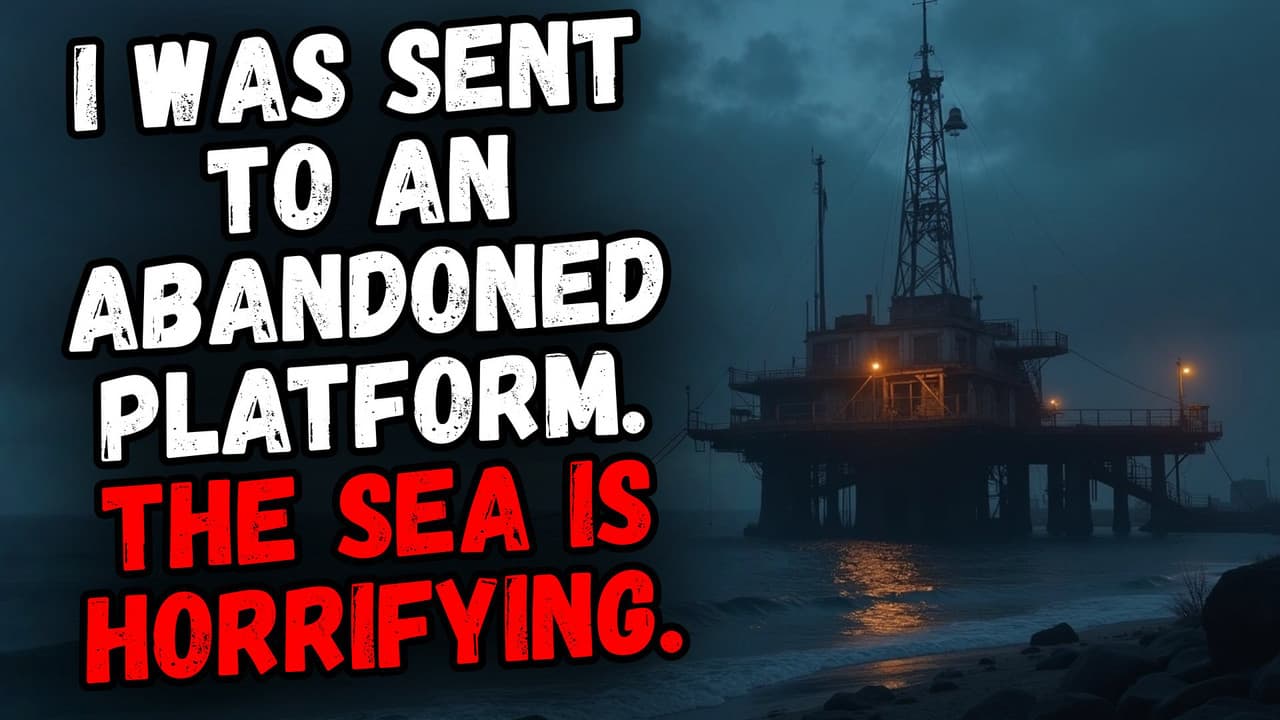 Still from I Was Sent to an Abandoned Platform. The Sea is Horrifying