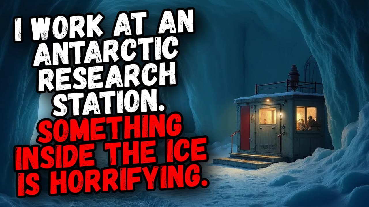 Still from I Work at an Antarctic Research Station. Something Inside the ice is Horrifying.