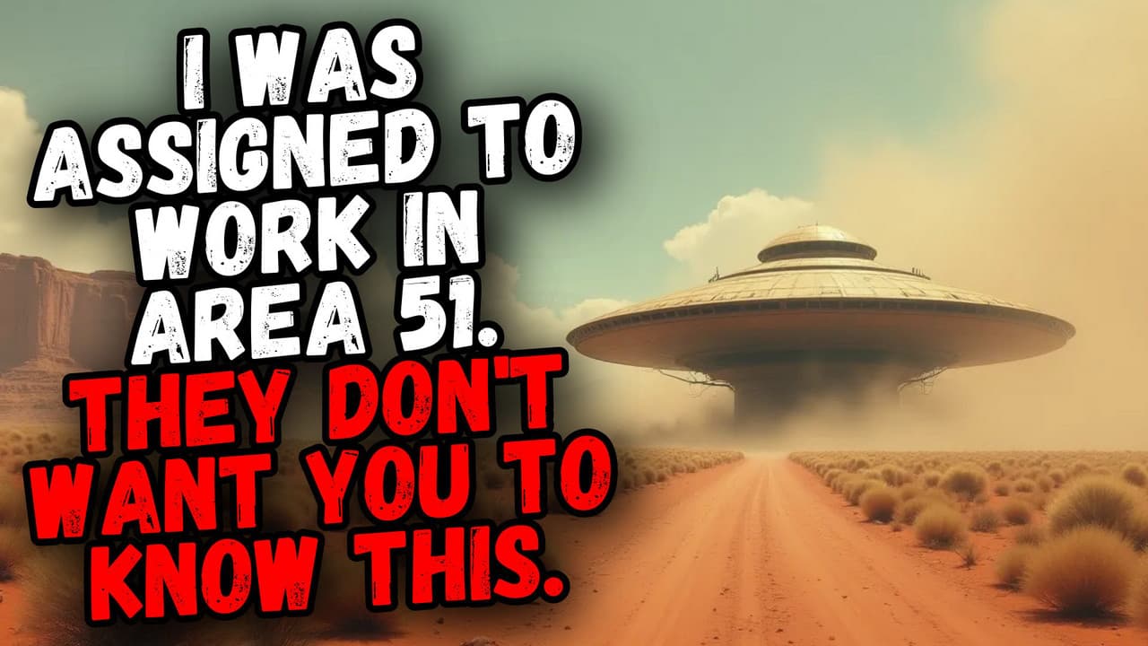 Still from I Was Assigned to a Work in Area 51. They Don't Want You to Know This.