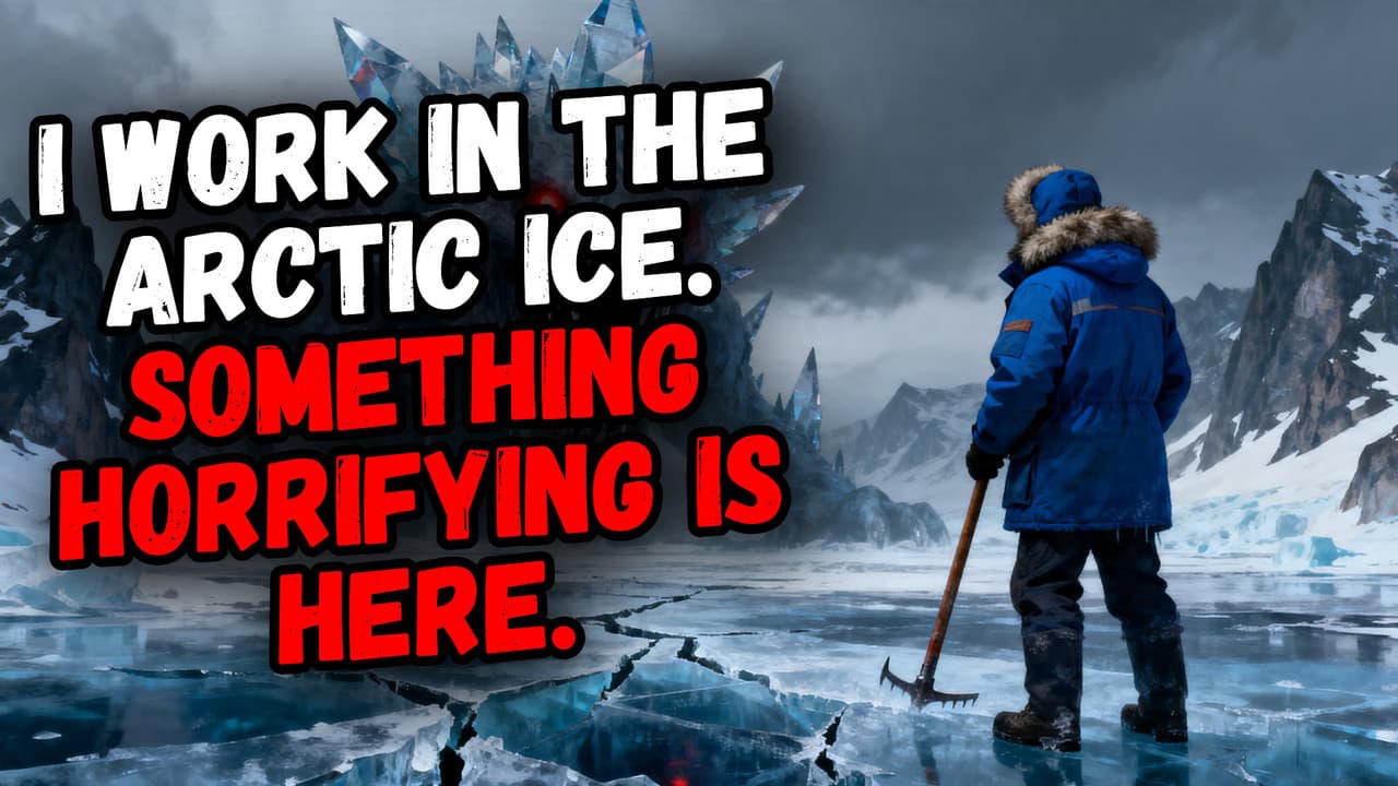 Still from I Work in the Arctic Ice. Something Horrifying is Here.