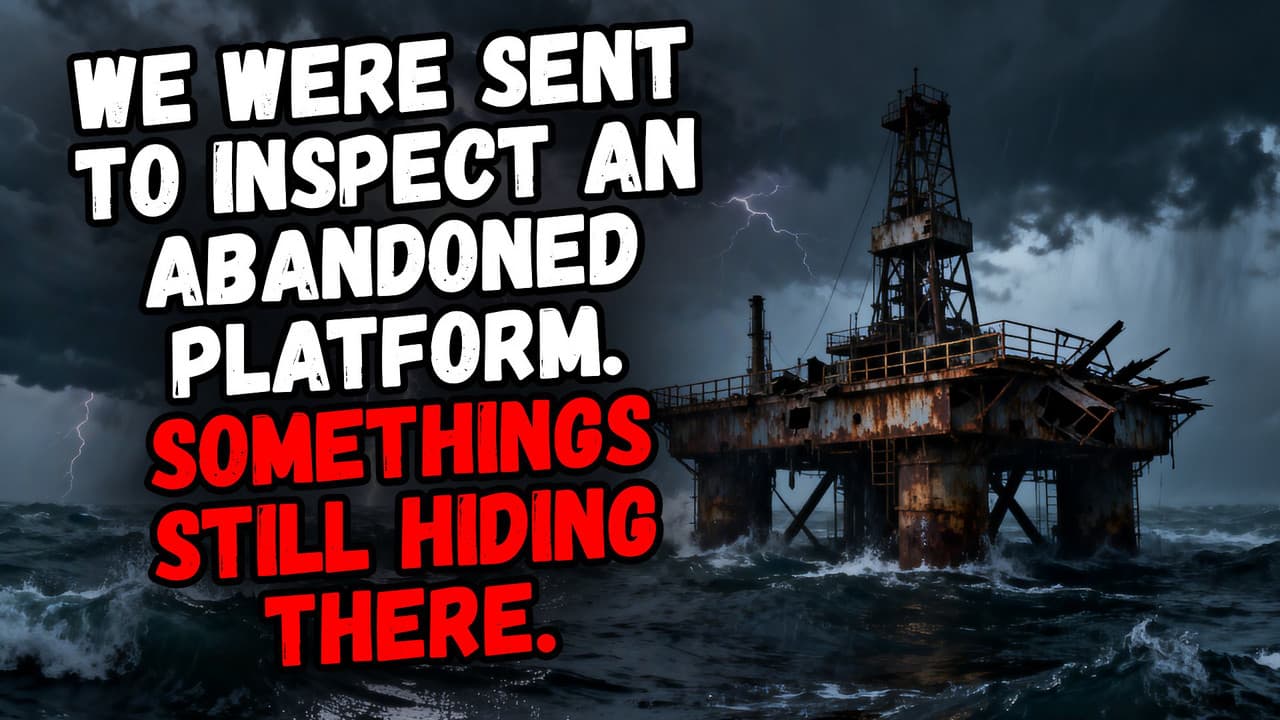 Still from We Were Sent to Inspect an Abandoned Platform. Somethings Still Hiding There.