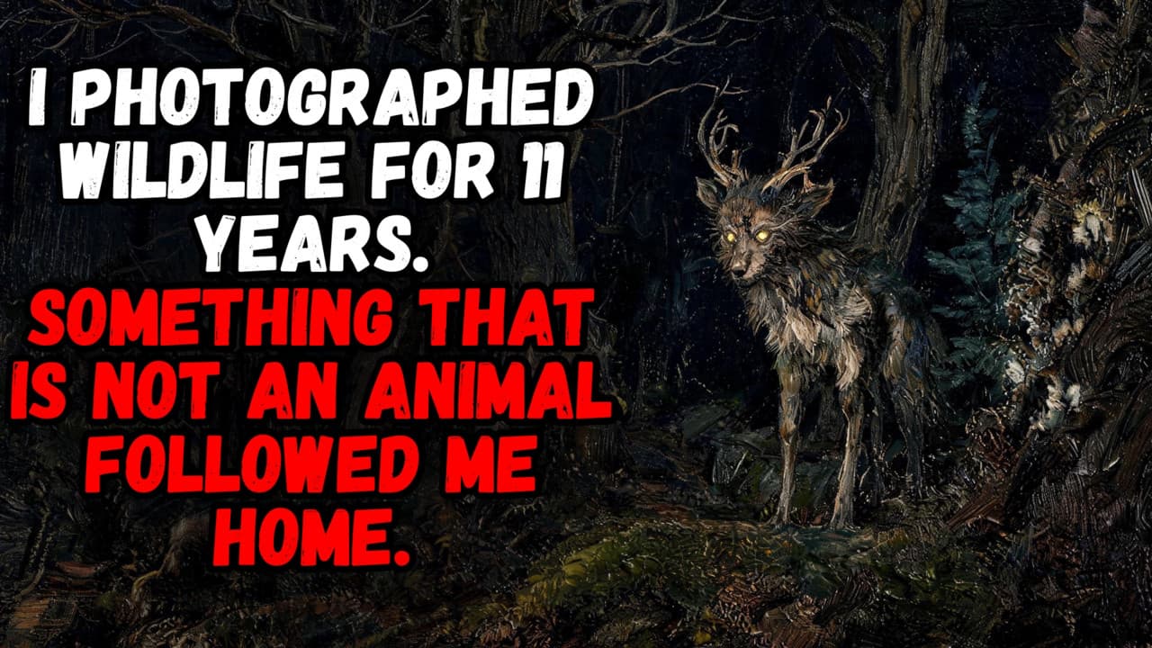 Still from I Photographed Wildlife for 11 Years. Something That is Not an Animal Followed Me Home.