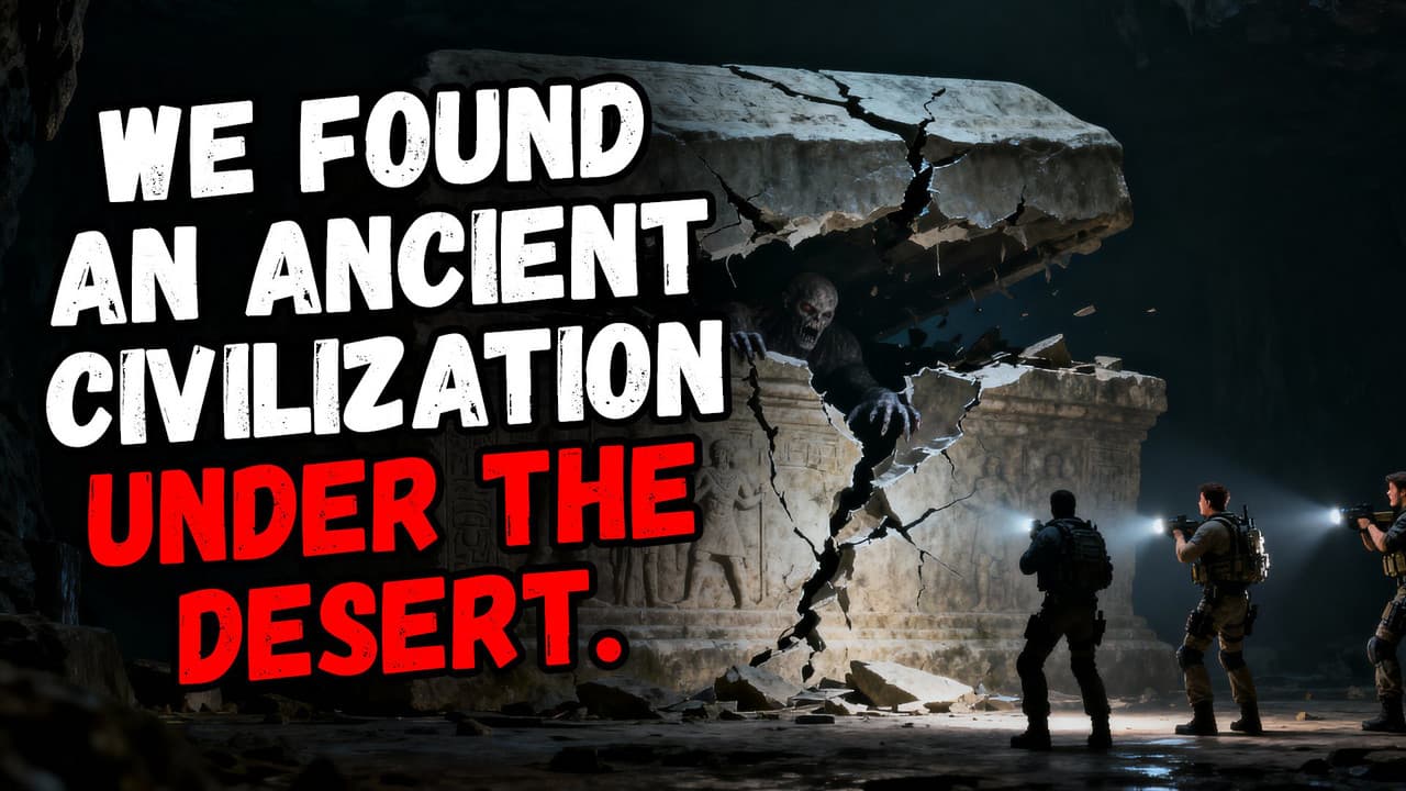 Still from We Found An Ancient Civilization Under The Desert.