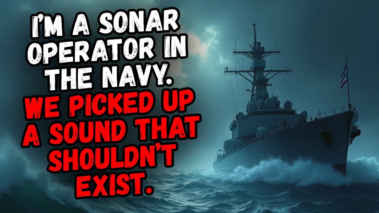 Still from I’m a Sonar Operator in the Navy. We Picked up a Sound That Shouldn’t Exist.