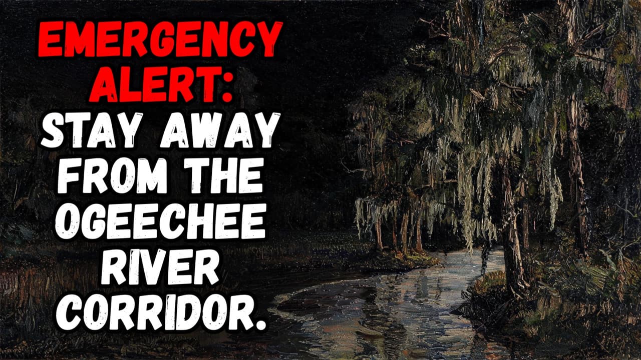 Still from EMERGENCY ALERT: Stay Away From the Ogeechee River Corridor.