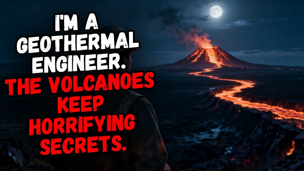 Still from I'm a Geothermal Engineer. The Volcanoes Keep Horrifying Secrets.