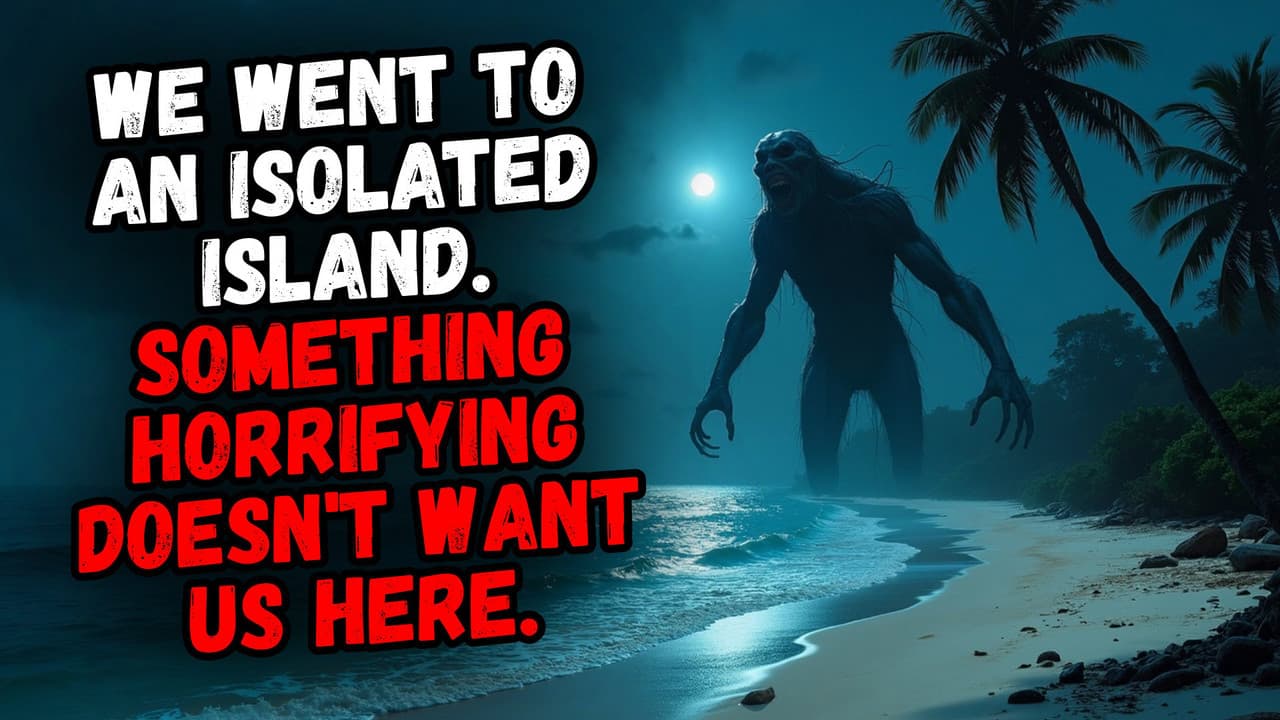 Still from We Went to an Isolated Island. Something Horrifying Doesn't Want Us Here.