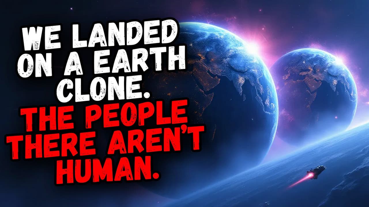 Still from We Landed on a Earth Clone. The People There Aren't Human.