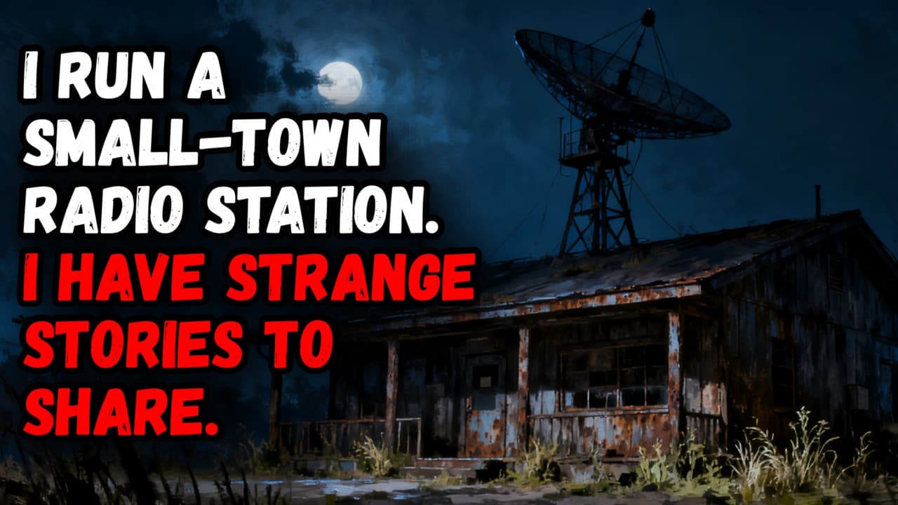 Still from I Run a Small-Town Radio Station. I Have Strange Stories to Share.
