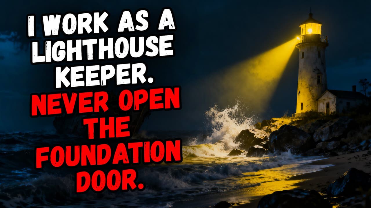 Still from I Work As A Lighthouse Keeper. NEVER Open The Foundation Door.